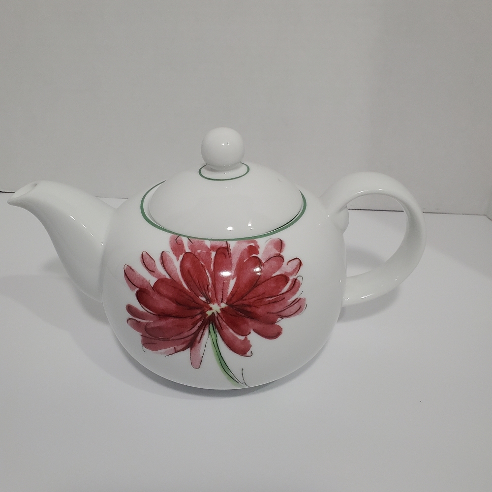 St. Andrews Abstract Floral Collection Porcelain Teapot